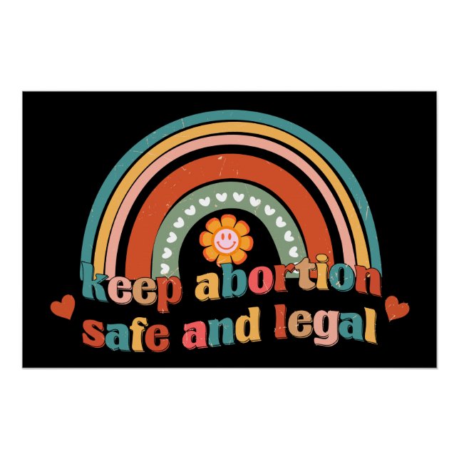 Póster Manter O Aborto Seguro E Legal (Frente)