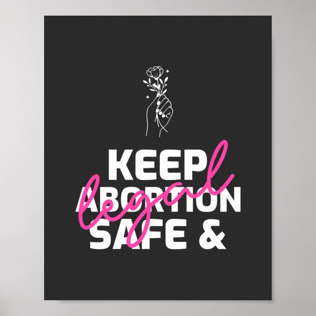 Poster Manter O Aborto Seguro E Legal (Frente)
