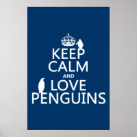 Manter Pinguins Calmos e Apaixonados (qualquer cor