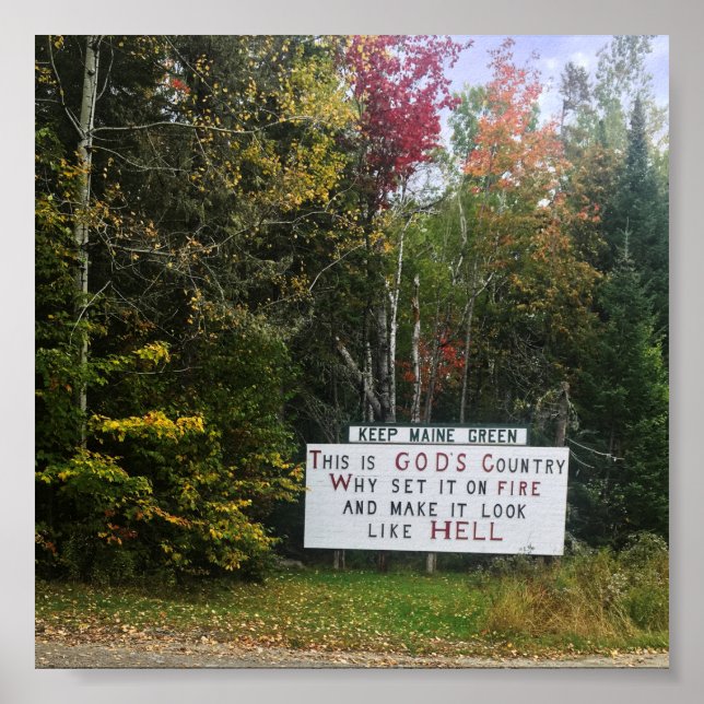 Poster manter verde-marinho (Frente)