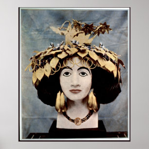 Póster Mantilha Sumerian vestida pelo Shub-anúncio da