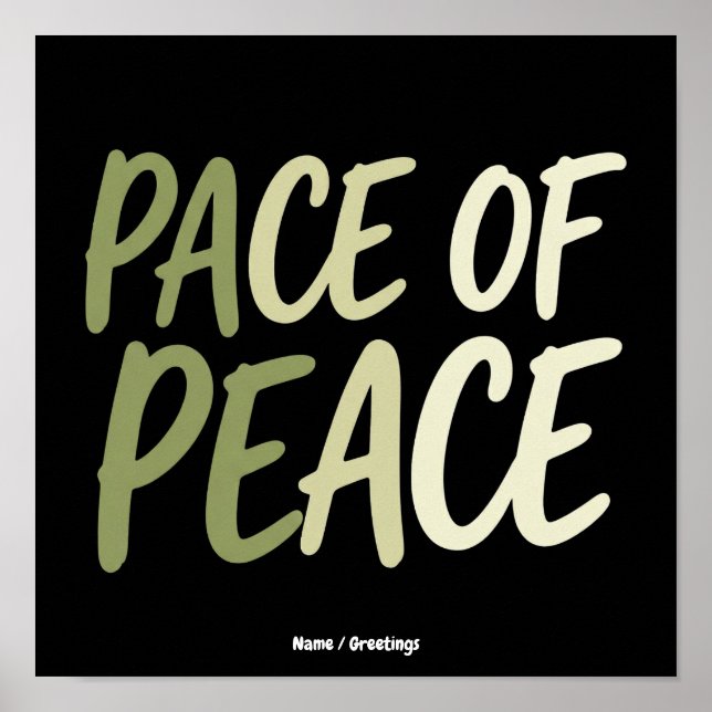 Poster Mantra de Mindfulness para uma Vida Lenta e Verde  (Frente)