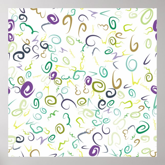 Poster manual com padrão uniforme de abstrato, abstrato,  (Frente)