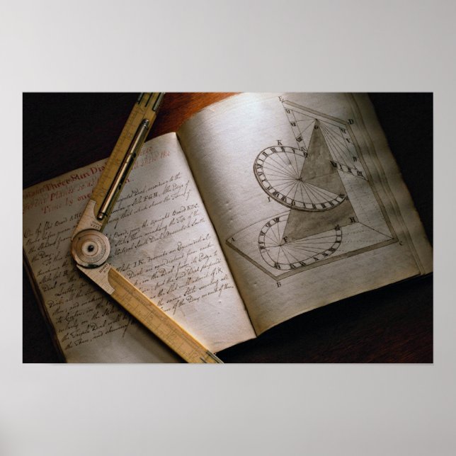 Poster Manual e régua de cálculo do arquiteto vitoriano (Frente)