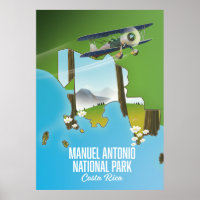 Manuel Antonio National Park, mapa da Costa Rica.