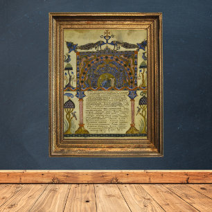 Poster Manuscrito Medieval do Livro Gospel Armênio