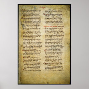 Poster Manuscrito - sacerdócio de Westminster, Middlesex