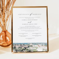 Manutenção do Certificado de Casamento Skyline RUA