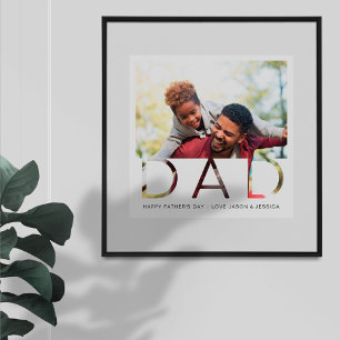 Póster Manutenção mínima de fotos do Dia de os pais de so