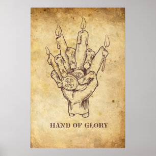 Póster "Mão da Glória"