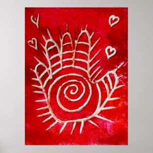 Poster Mão de Fatima - mãos curas com amor