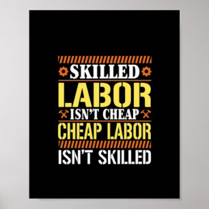 Poster Mão De Obra Qualificada Para O Dia Do Trabalho - M
