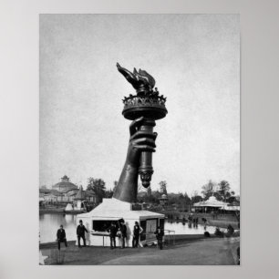 Poster Mão e Tocha da Lady Liberty