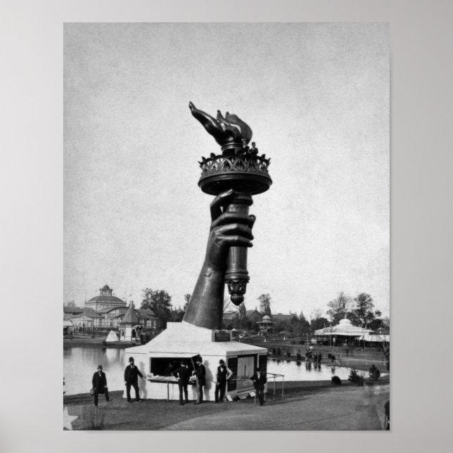 Poster Mão e Tocha da Lady Liberty (Frente)