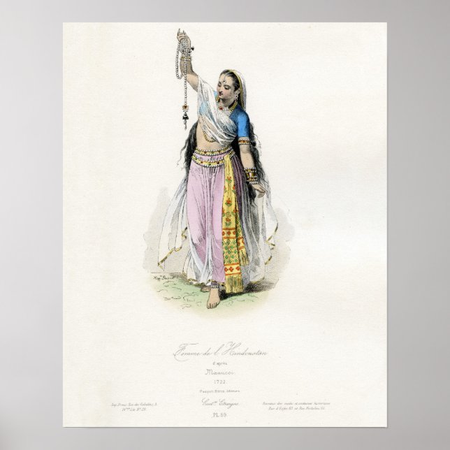 Póster Mão Indiana Tradicional (Frente)