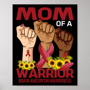 Poster Mão Mãe De Um Cérebro Guerreiro Aneurisma Sensibil