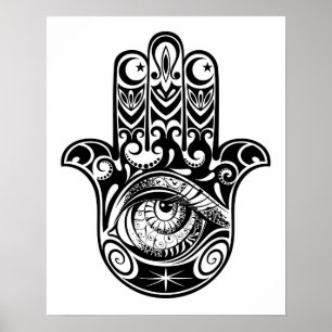 Póster Mão Zendoodle 2 de Hamsa