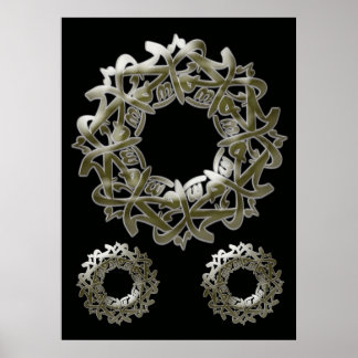 Poster Maomé (buh) Caligrafia...