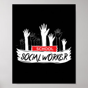 Poster Mãos ao Trabalhador Social Escolar