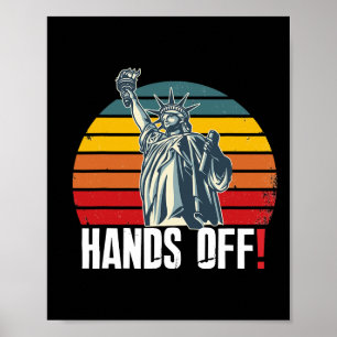 Poster Mãos Contra Resistência Salvar Democracia E Soc