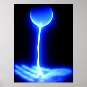 Póster Mãos curas com o branco azul da fonte universal