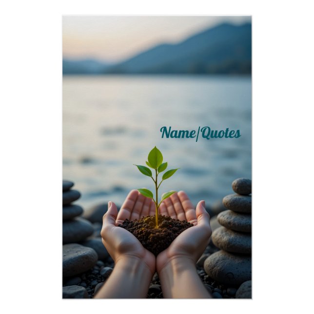 Póster Mãos da Esperança – Muda à Beira-Mar (Frente)