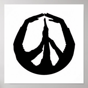 Póster Mãos da paz