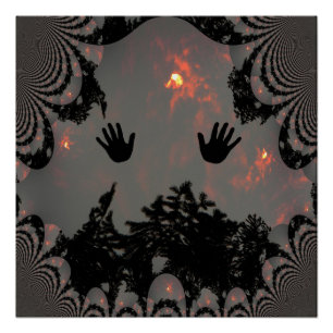 Póster Mãos dançantes no céu... .