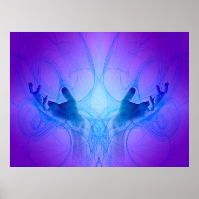 Póster Mãos de cicatrização (Frente)