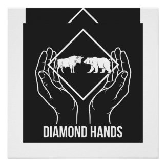 Póster Mãos de Diamante — Poster Brilhante