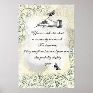 Póster “Mãos de mulher” Citação