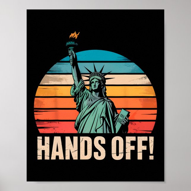 Poster Mãos De Protesto Resistem Estátua De Resistência D (Frente)