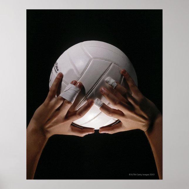 Póster Mãos de Voleibol (Frente)