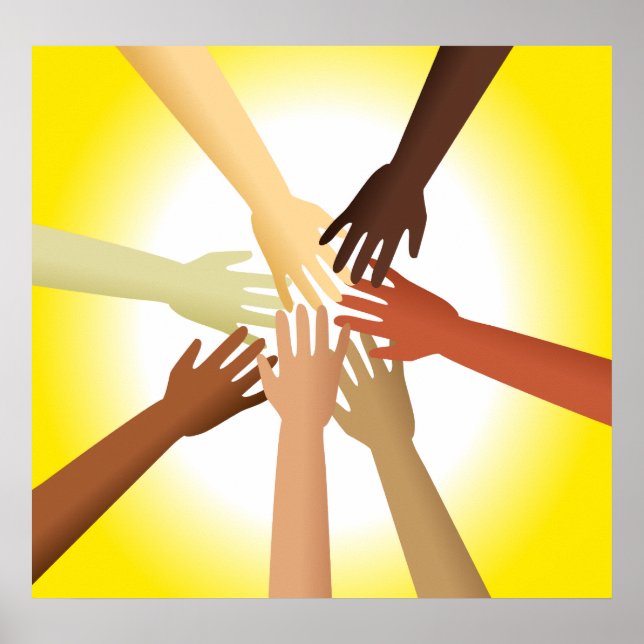 Poster Mãos Diversas (Frente)