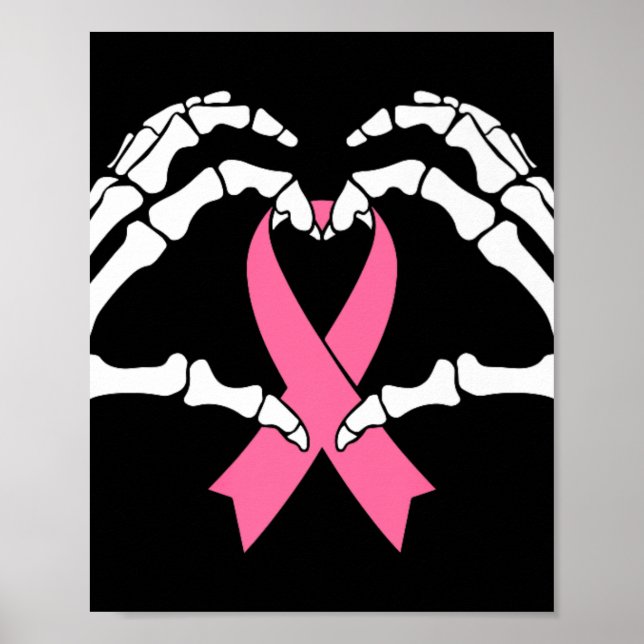 Poster Mãos do Skeleton Segurando Fita Halloween Figurume (Frente)