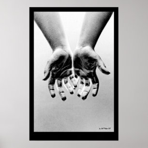 Póster mãos excedidas