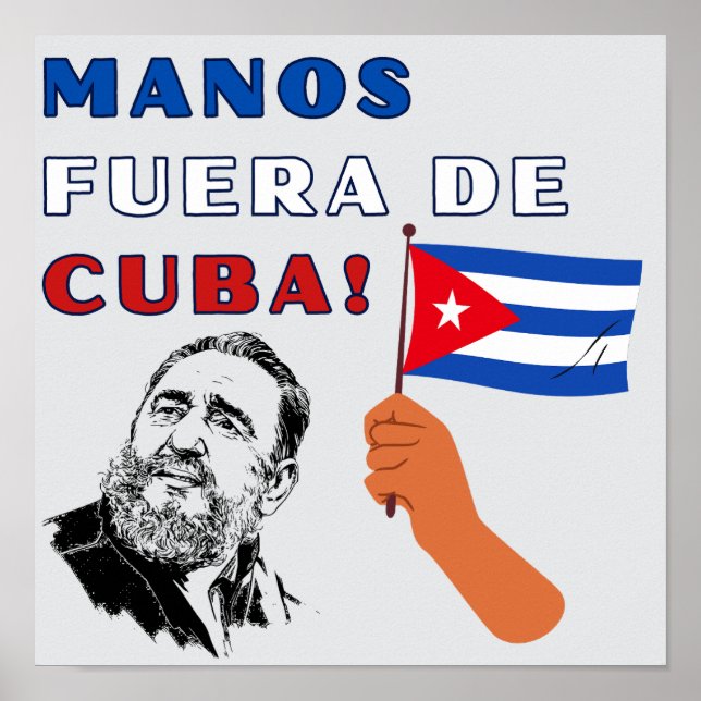 Poster Mãos fora de Cuba! (Frente)