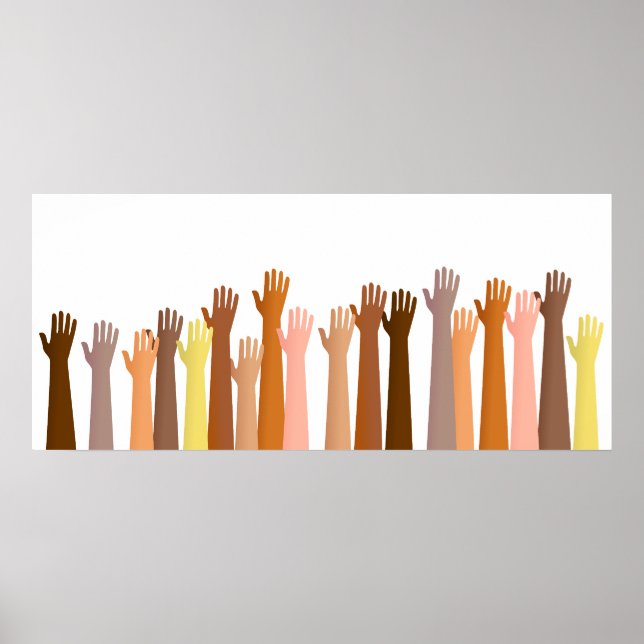 Póster Mãos Levantadas (Frente)