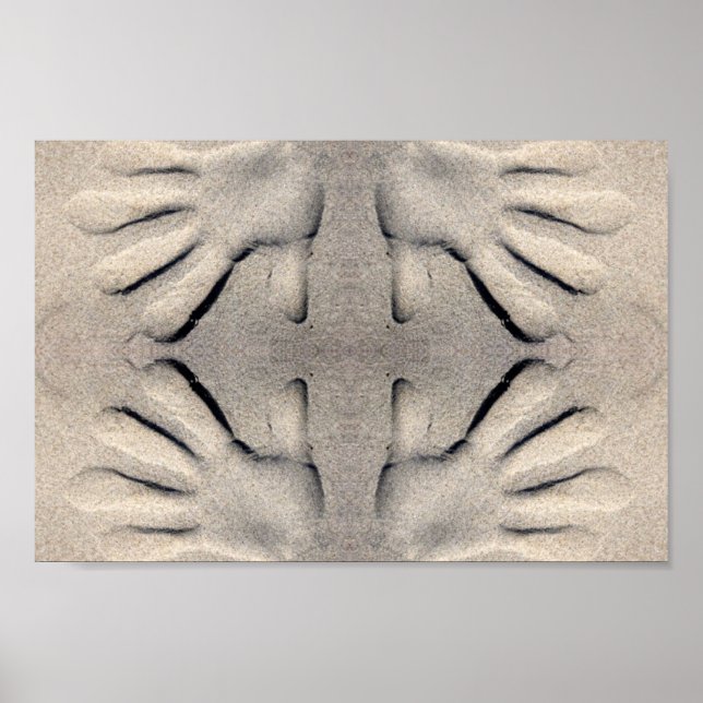 Póster Mãos nas areias (Frente)