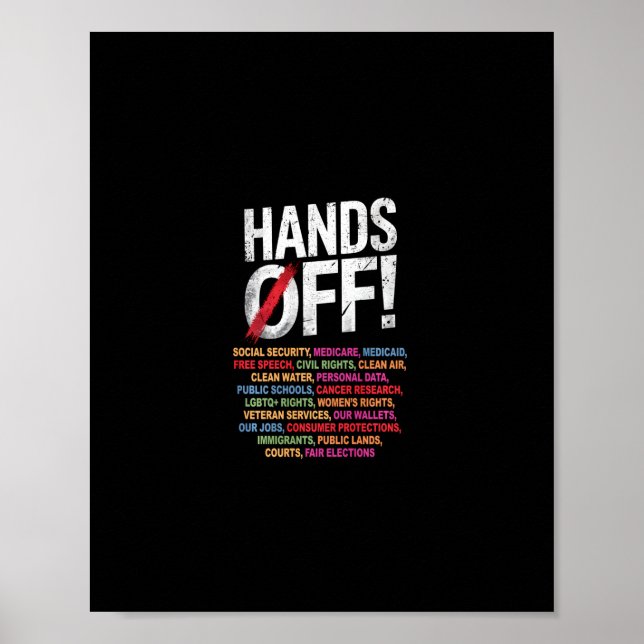 Poster Mãos Para Fora Da Minha Segurança Social 2025 Prot (Frente)
