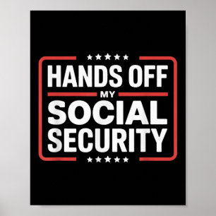 Poster Mãos Para Fora Do Meu Protesto Social Homens E Mul