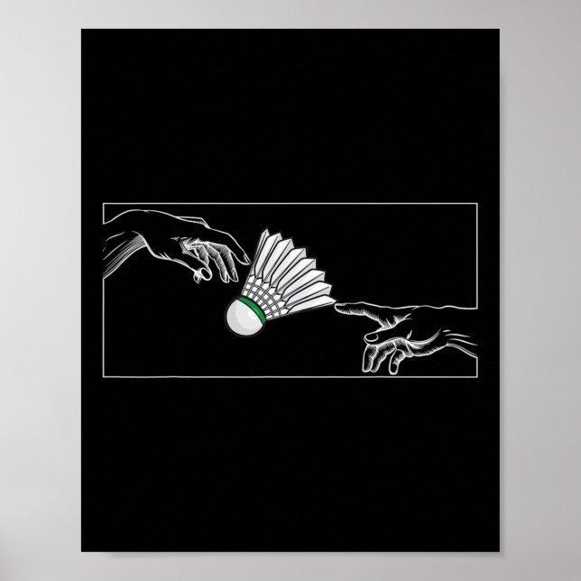 Poster Mãos Para Os Jogadores De Badminton Para Badminto (Frente)