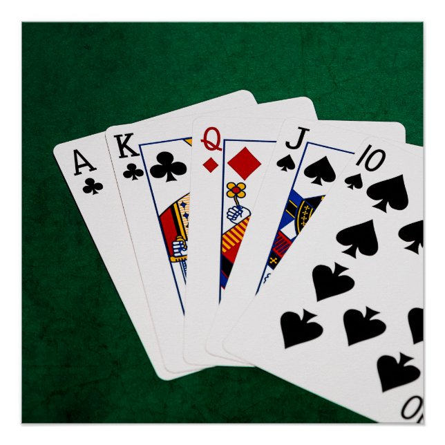 Póster Mãos Poker - Hetero - Ace A Dez (Frente)
