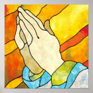Poster Mãos Praying