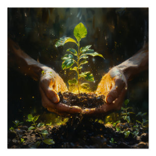 Póster Mãos que Sustentam a Esperança