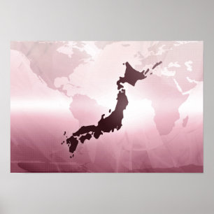 Poster Map of Japan