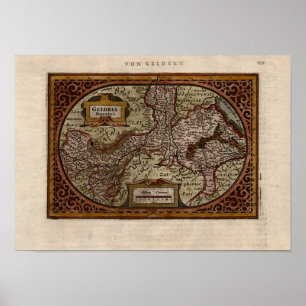 Póster Mapa 1631: Geldria Ducatus por Mercator-Hondius