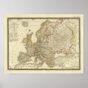 Poster Mapa 2 de Europa
