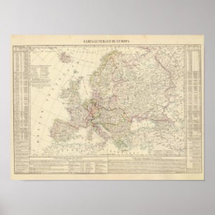 Poster Mapa 3 de Europa