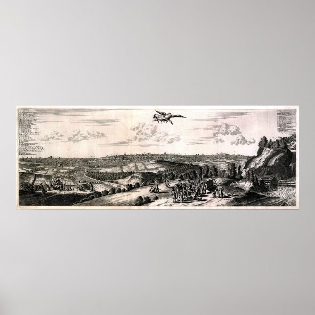 Poster Mapa antigo de Tóquio (Edo) (Frente)